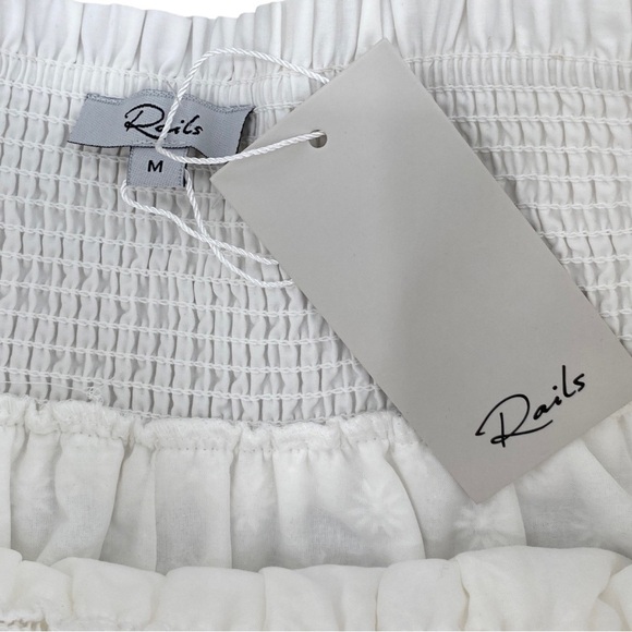 Rails Addison Skirt White Embroidered Daisies Size Medium NWT - Picture 12 of 14